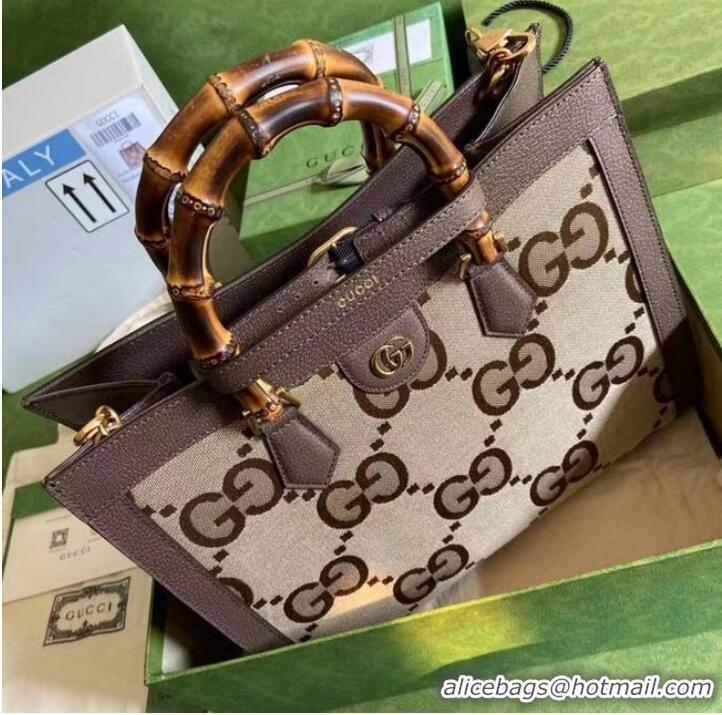 Well Crafted Gucci Diana medium tote bag 655658 brown