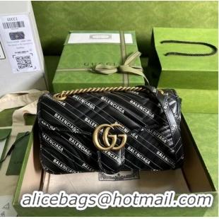 Super Quality Gucci The Hacker Project small GG Marmont bag ‎443497 black