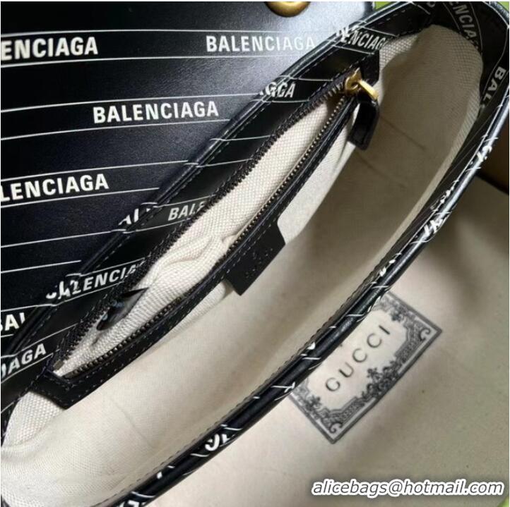 Super Quality Gucci The Hacker Project small GG Marmont bag ‎443497 black