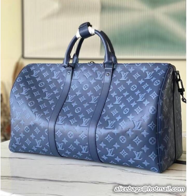 Market Sells Louis Vuitton KEEPALL BANDOULIERE 50 M45731 Navy Blue