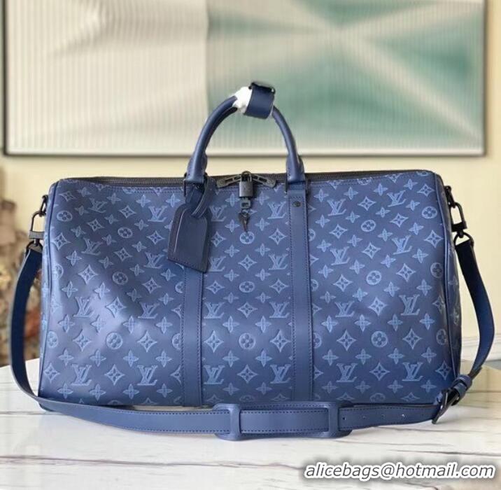 Market Sells Louis Vuitton KEEPALL BANDOULIERE 50 M45731 Navy Blue