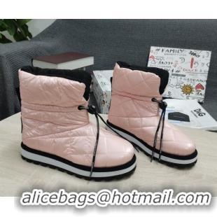 Shop Duplicate Dolce & Gabbana DG Iridescent Down Snow Ankle Boots 121518 Pink