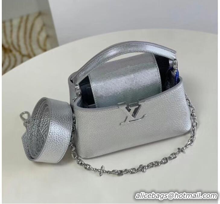 Grade Quality Louis Vuitton CAPUCINES MINI M80239 silver