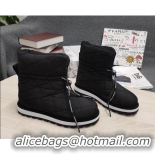 Best Product Dolce & Gabbana DG Down Snow Ankle Boots 121520 Black