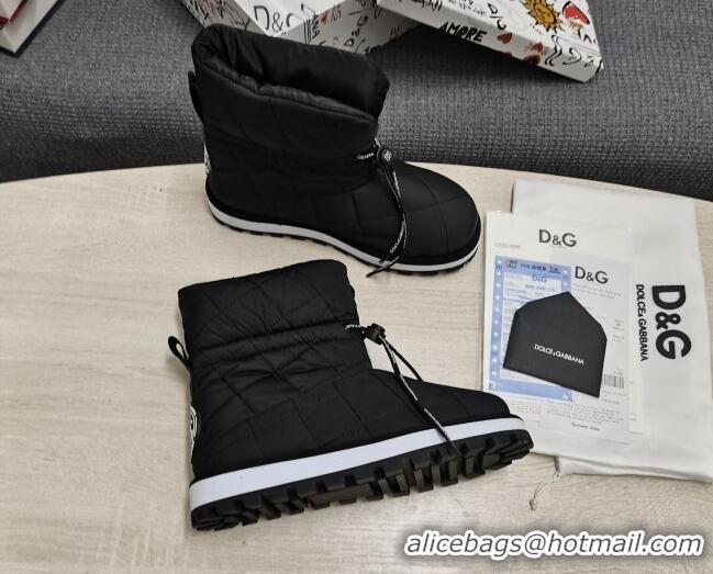 Best Product Dolce & Gabbana DG Down Snow Ankle Boots 121520 Black