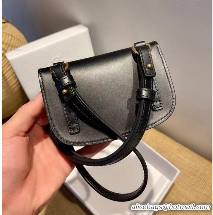 Discount MINI DIOR BOBBY BAG Warm Taupe Box Calfskin S5109U BLACK