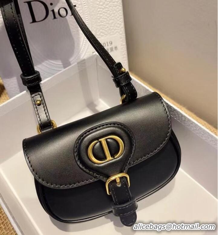 Discount MINI DIOR BOBBY BAG Warm Taupe Box Calfskin S5109U BLACK