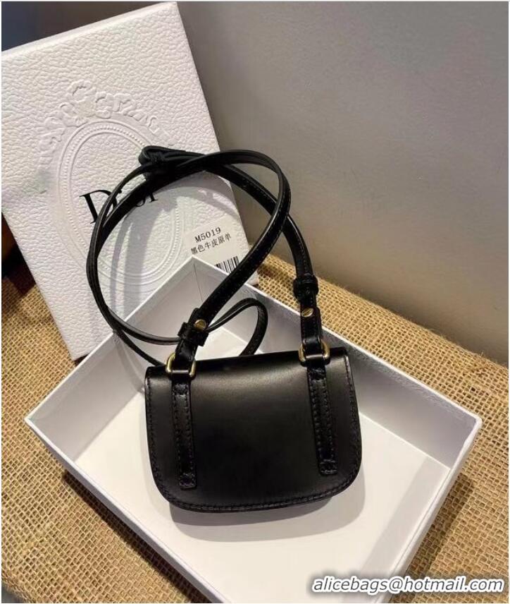 Discount MINI DIOR BOBBY BAG Warm Taupe Box Calfskin S5109U BLACK