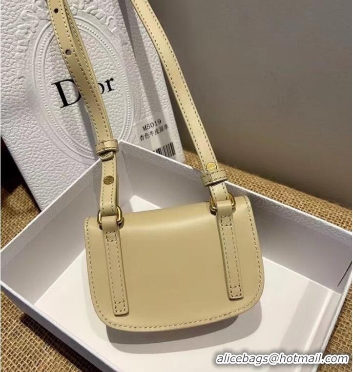 Market Sells MINI DIOR BOBBY BAG Warm Taupe Box Calfskin S5109U Cream