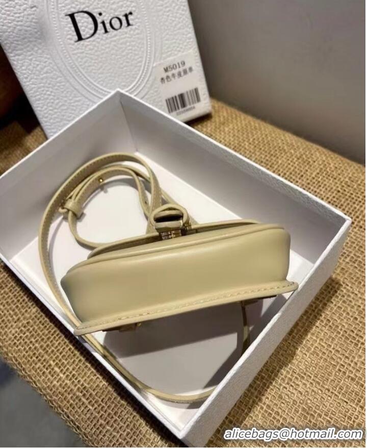 Market Sells MINI DIOR BOBBY BAG Warm Taupe Box Calfskin S5109U Cream