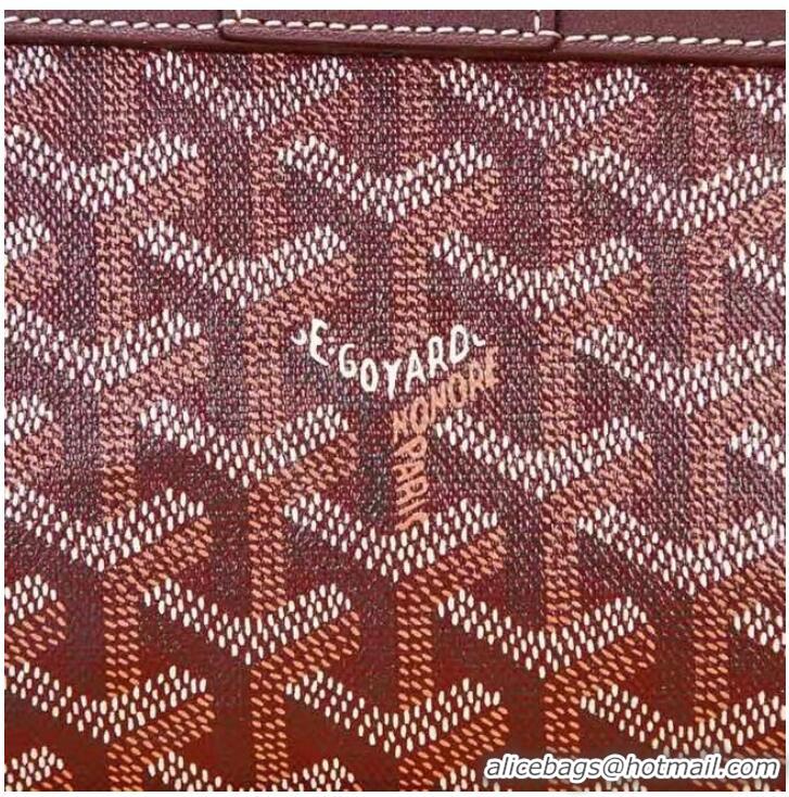 Inexpensive Goyard Calfskin Leather saigon mini Tote Bag 9955 Wine