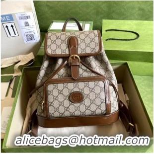 Good Taste Gucci Backpack with Interlocking G 674147 Brown