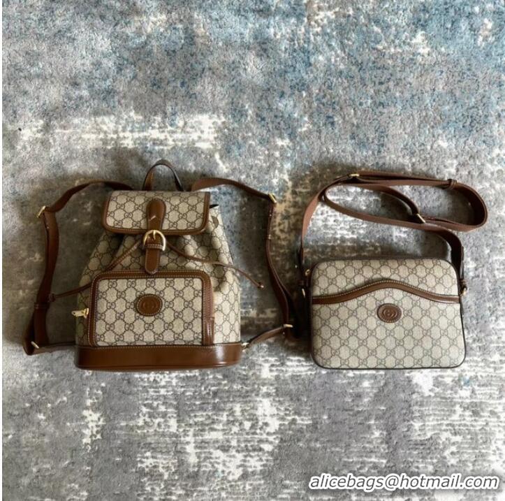 Good Taste Gucci Backpack with Interlocking G 674147 Brown