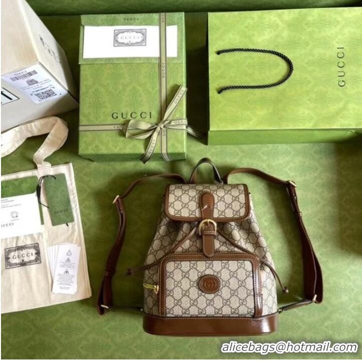 Good Taste Gucci Backpack with Interlocking G 674147 Brown