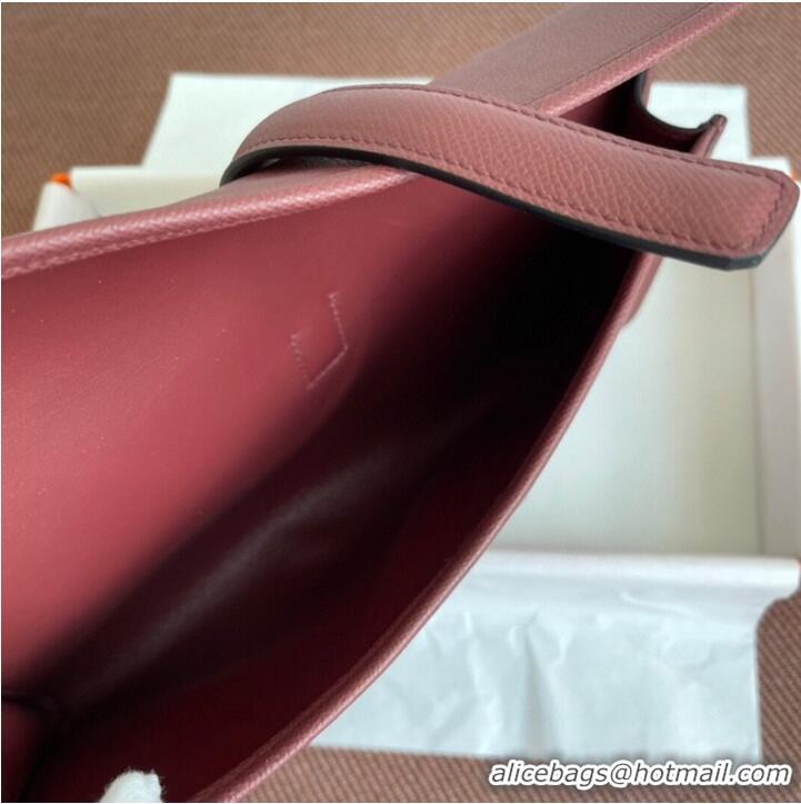 Wholesale Hermes Original Espom Leather Clutch 37088 claret