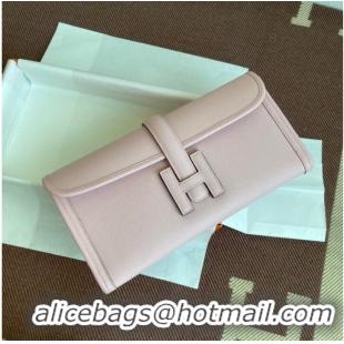 Hermes Original Espom Leather Clutch 37088 light pink