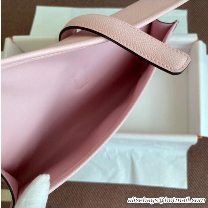 Hermes Original Espom Leather Clutch 37088 light pink