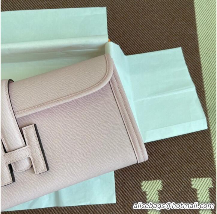 Hermes Original Espom Leather Clutch 37088 light pink