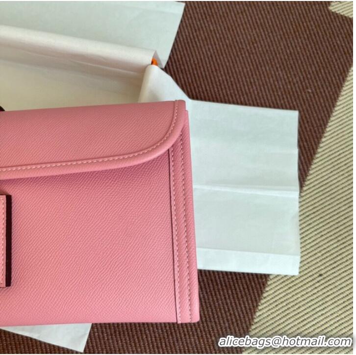 Low Cost Hermes Original Espom Leather Clutch 37088 cherry blossoms