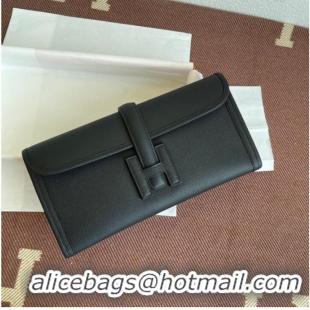 Cheapest Hermes Original Espom Leather Clutch 37088 black