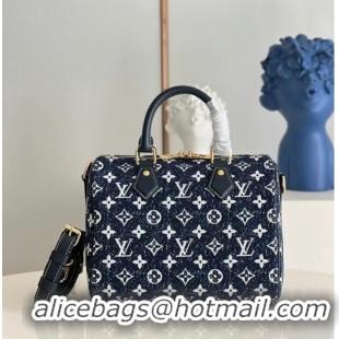 Buy Discount Louis Vuitton Monogram denim M59609 Navy Blue