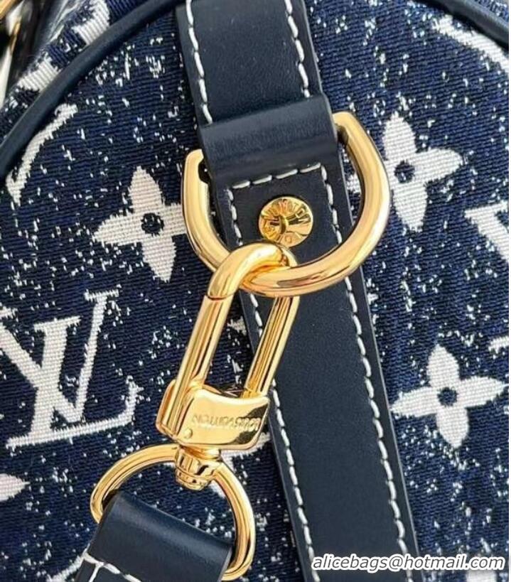 Buy Discount Louis Vuitton Monogram denim M59609 Navy Blue