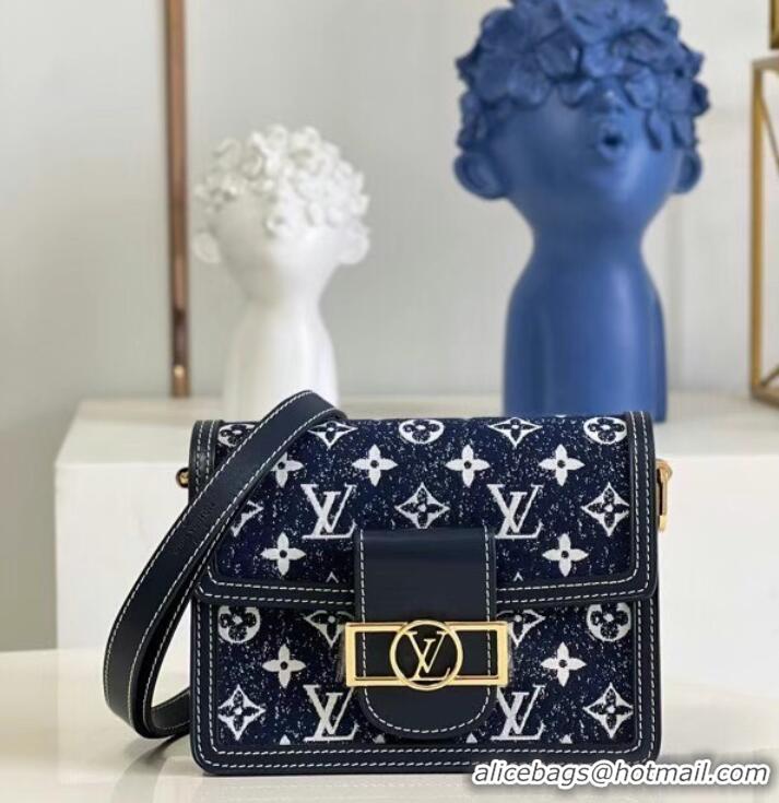 Famous Brand Louis Vuitton DAUPHINE PM M59480 Navy Blue