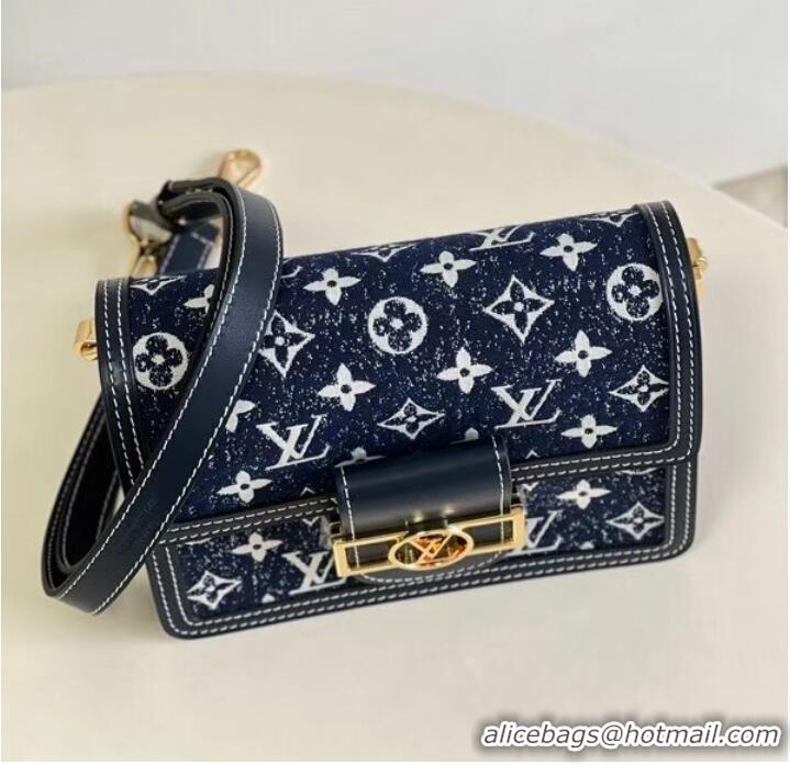 Famous Brand Louis Vuitton DAUPHINE PM M59480 Navy Blue