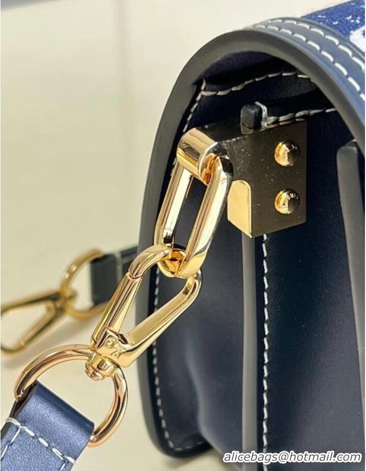 Famous Brand Louis Vuitton DAUPHINE PM M59480 Navy Blue