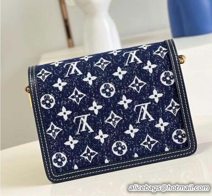 Famous Brand Louis Vuitton DAUPHINE PM M59480 Navy Blue