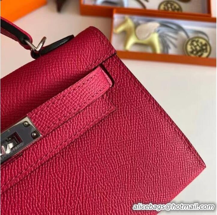 Good Product Hermes Kelly 19cm Shoulder Bags Epsom Leather KL19 Silver hardware rose