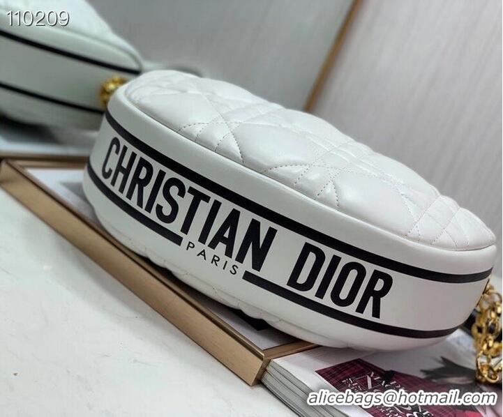 Super Quality DIOR Shoulder Bag Cannage Lambskin C0616 white