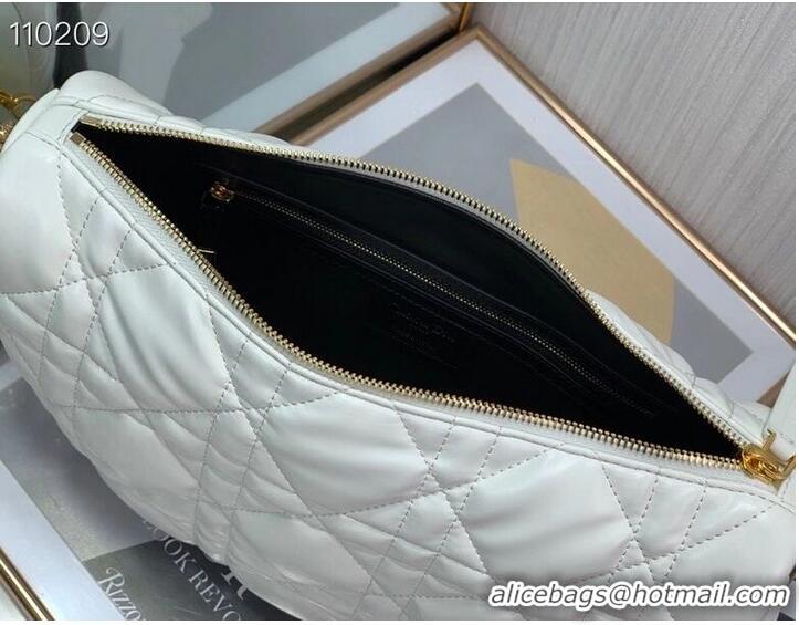 Super Quality DIOR Shoulder Bag Cannage Lambskin C0616 white