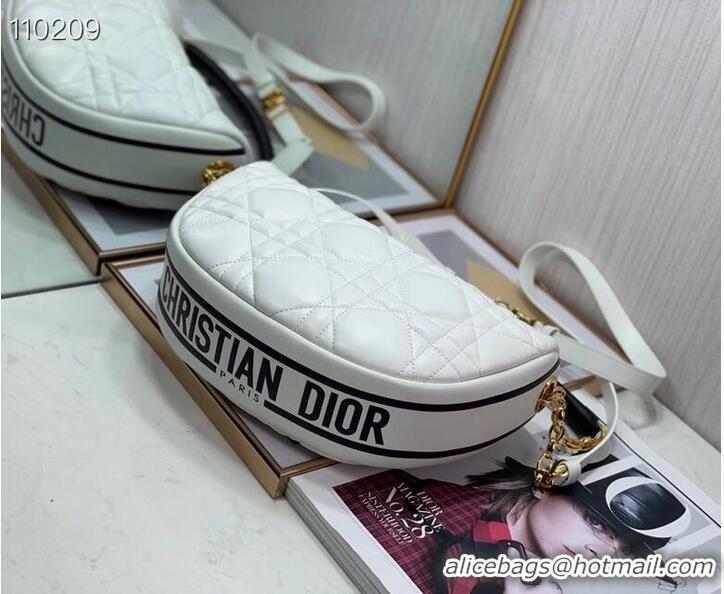 Super Quality DIOR Shoulder Bag Cannage Lambskin C0616 white