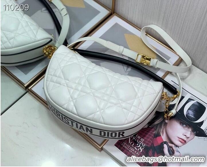 Super Quality DIOR Shoulder Bag Cannage Lambskin C0616 white