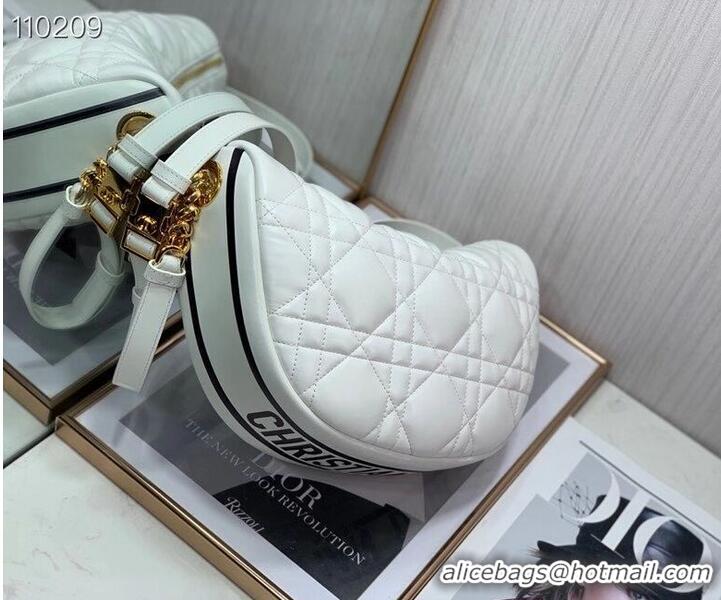 Super Quality DIOR Shoulder Bag Cannage Lambskin C0616 white