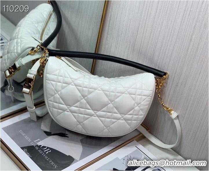 Super Quality DIOR Shoulder Bag Cannage Lambskin C0616 white