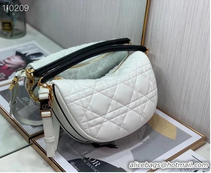 Super Quality DIOR Shoulder Bag Cannage Lambskin C0616 white