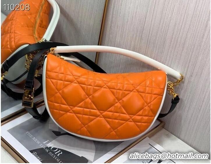 Grade Grade DIOR Shoulder Bag Cannage Lambskin C0616 orange