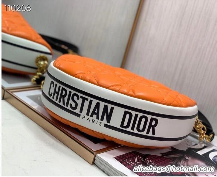 Grade Grade DIOR Shoulder Bag Cannage Lambskin C0616 orange