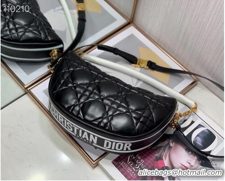 Buy Cheapest DIOR Shoulder Bag Cannage Lambskin C0616 black