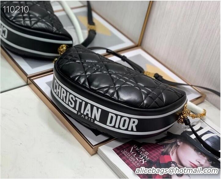 Buy Cheapest DIOR Shoulder Bag Cannage Lambskin C0616 black