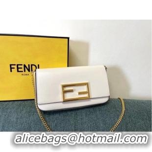 Promotional FENDI WALLET ON CHAIN WITH POUCHES leather mini-bag 8BS032 white