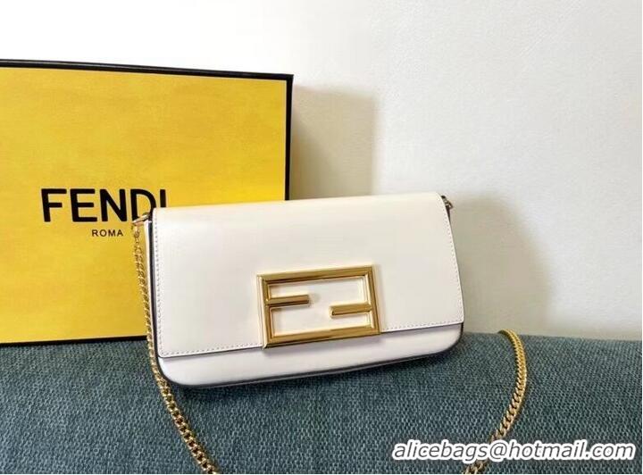 Promotional FENDI WALLET ON CHAIN WITH POUCHES leather mini-bag 8BS032 white