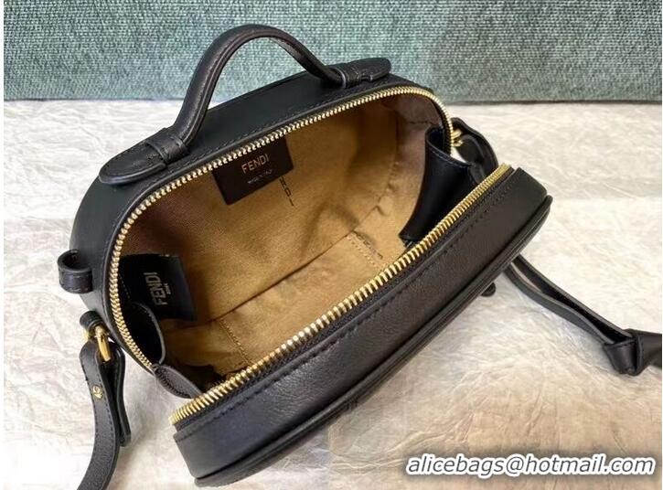 Cheapest FENDI MINI CAMERA CASE leather and suede mini-bag 8BS058AH black