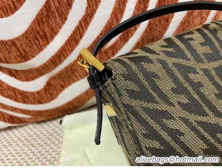 Sophisticated FENDI BAGUETTE fabric bag FM0872 Brown