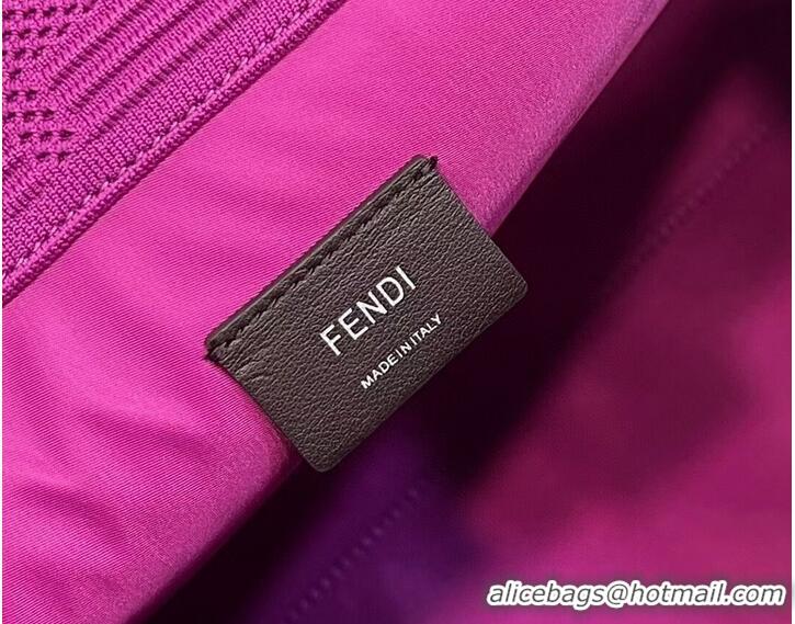 New Fashion FENDI SUNSHINE MEDIUM FF fabric shopper 8BH386A Purple