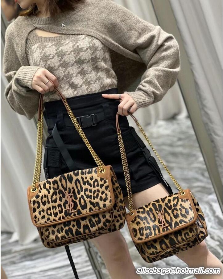 Classic Specials Yves Saint Laurent SMALL NIKI SMALL IN Leopard hair Y653151 BROWN