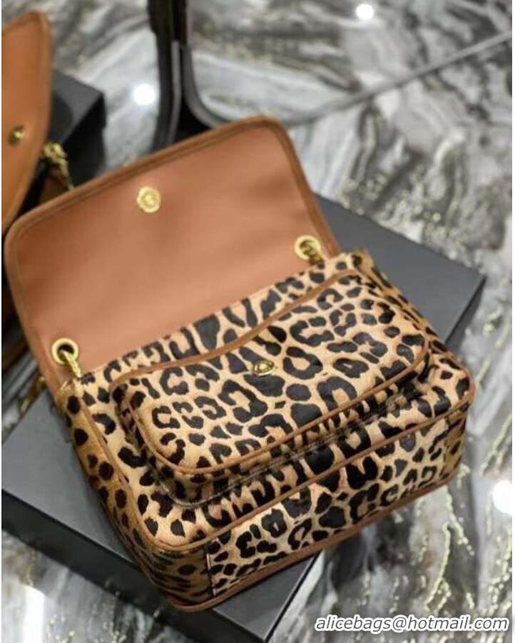 Cheapest YSL NIKI MEDIUM IN Leopard hair Y533158 BROWN