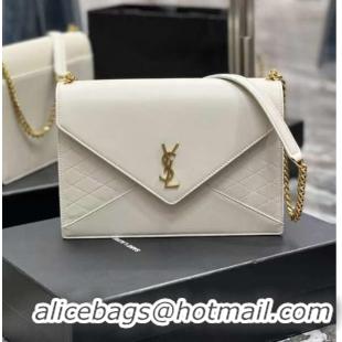 Grade Quality YSL GABY CHAIN BAG IN VINTAGE LAMBSKIN 668864 white